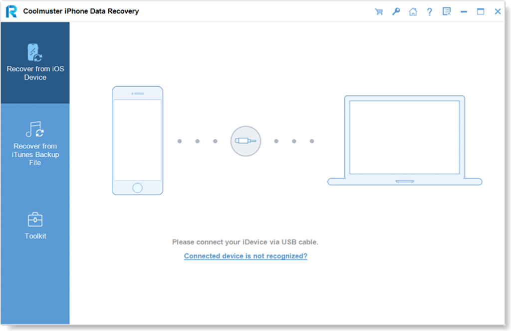 Coolmuster iPhone Data Recovery 3.1.5 Interface
