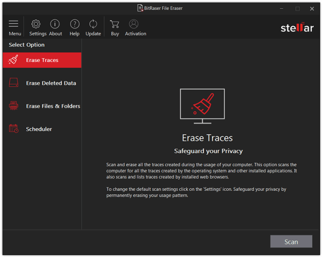 BitRaser File Eraser 5.0 Interface