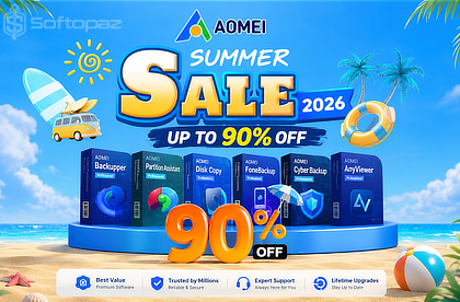 AOMEI Summer Sale by Softopaz