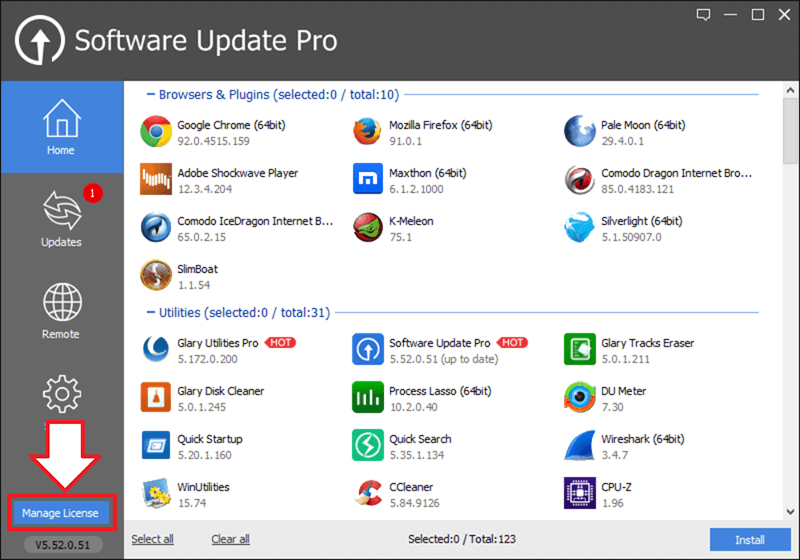 Glarysoft Software Update Pro 5.52 Activating 1