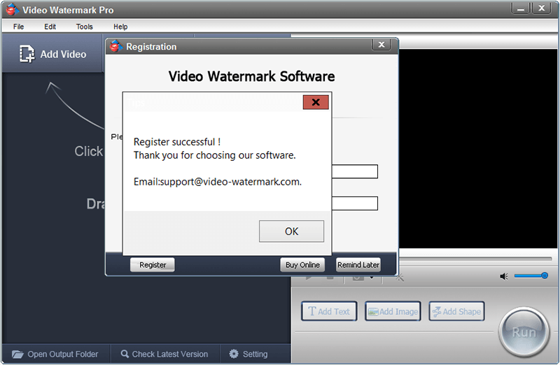 Video Watermark Pro 5.3 Activating 2