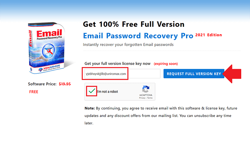 XenArmor Email Password Recovery Pro Personal 2021 Giveaway 1