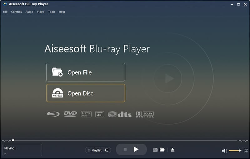 Aiseesoft Blu ray Player 6 Interface