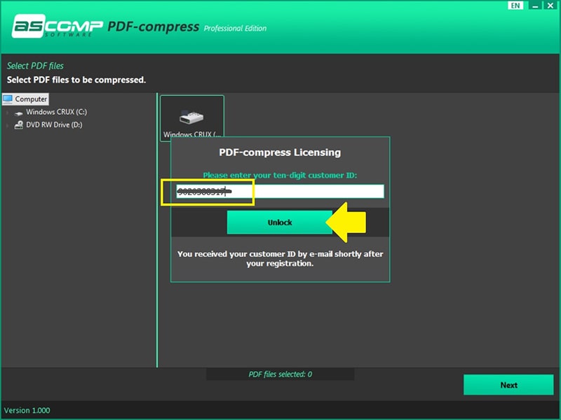 PDF Compress 1.0v Activating 1 min
