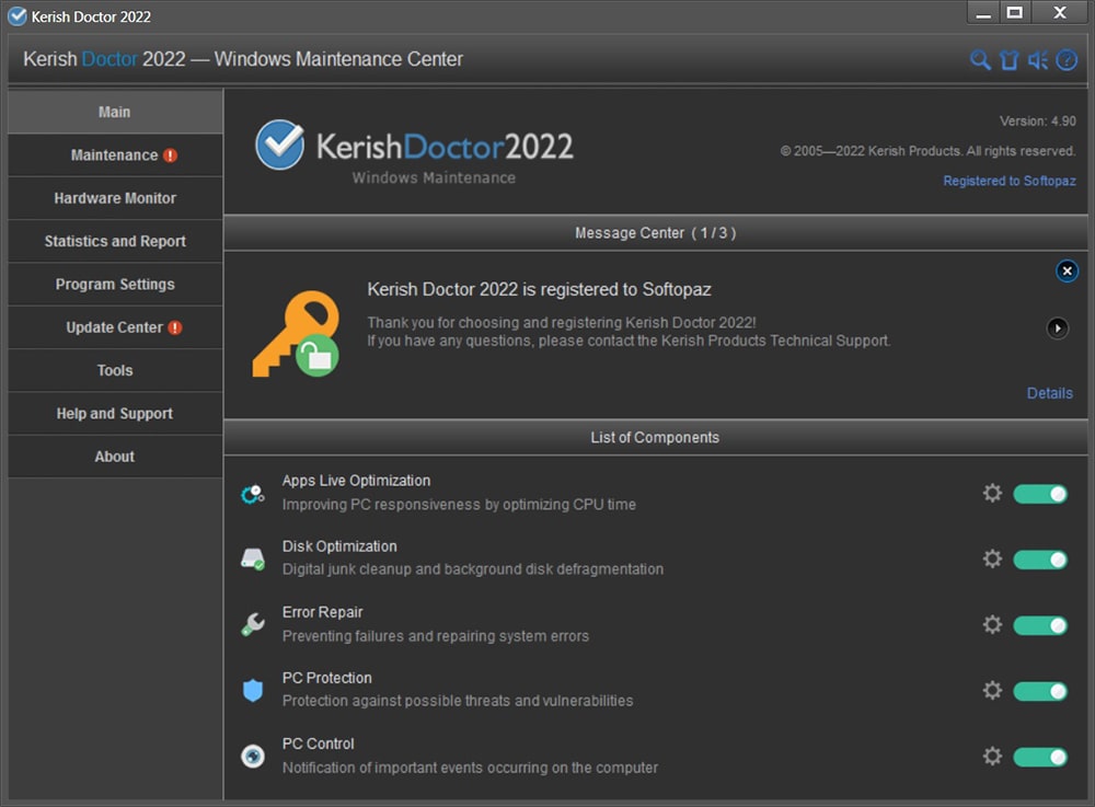 Kerish Doctor 2022 4.9v Interface min