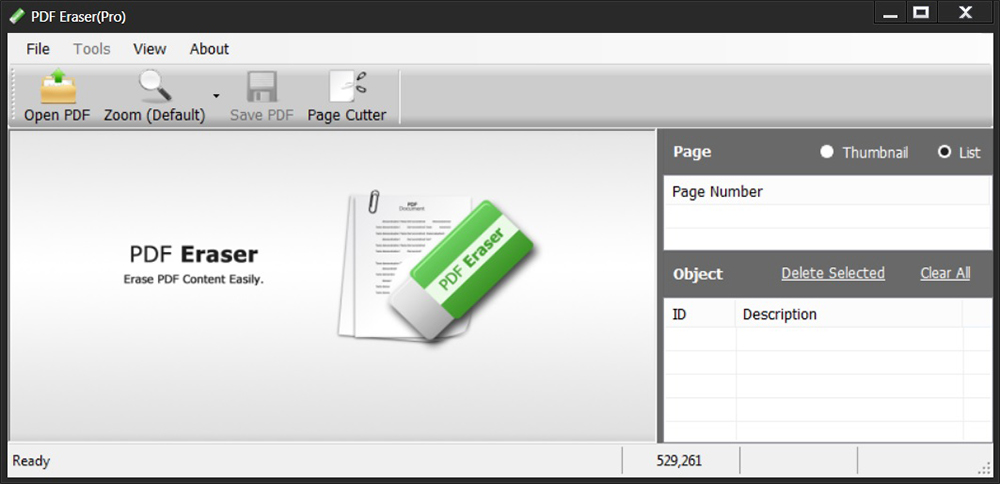 PDF Eraser Pro 1.9v Interface min
