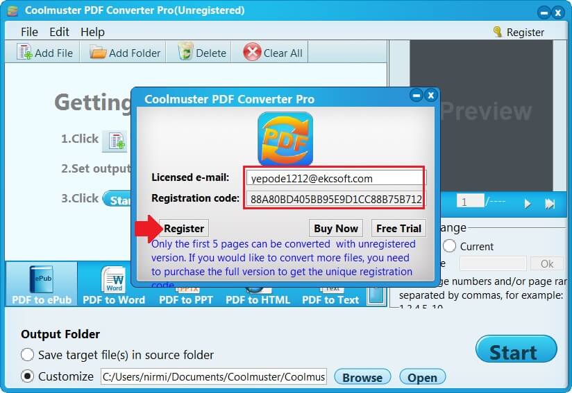 Coolmuster PDF Converter Pro 2.1v Act 2