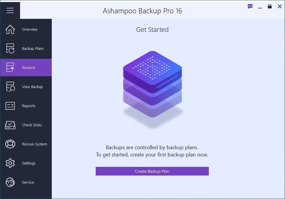 Ashampoo Backup Pro 16 Interface