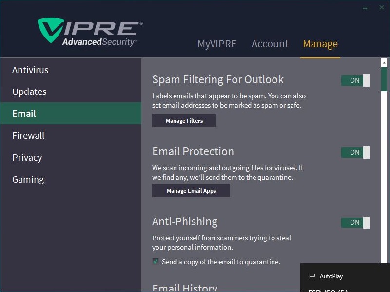 vipre advanced security for home 12v email
