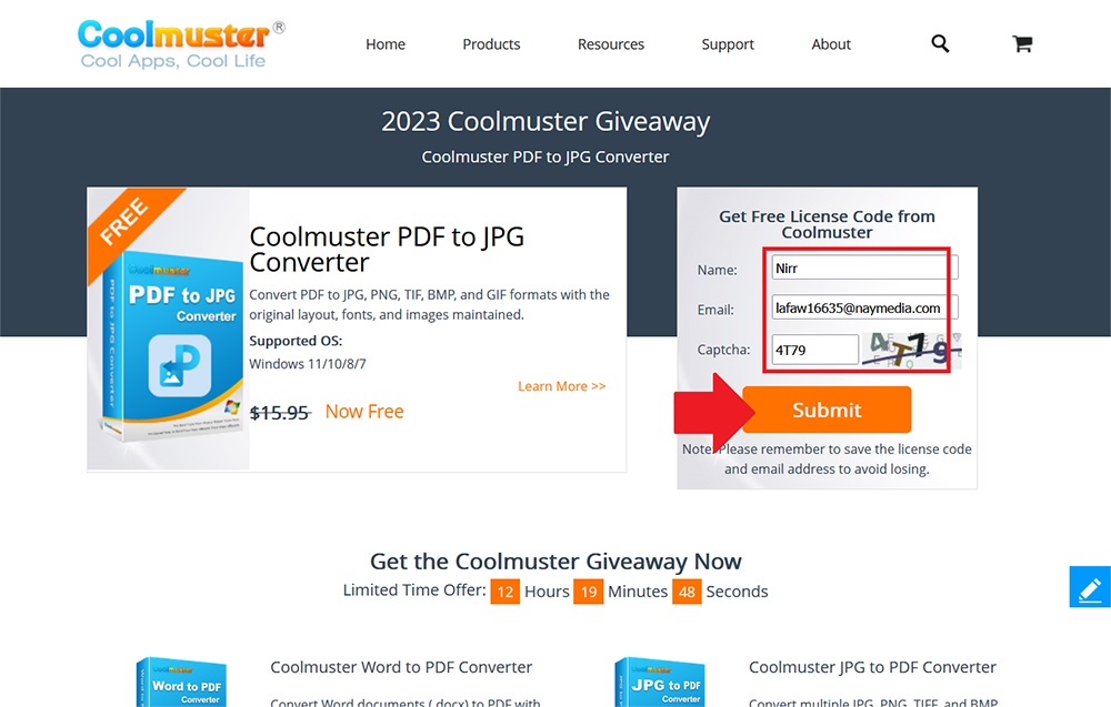 Coolmuster PDF to JPG Converter 2.4v Acti Give 1