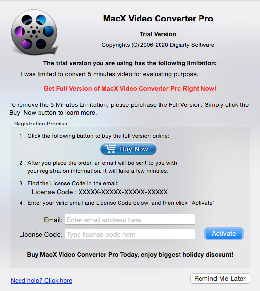 MacX Video Converter Pro Convert Step 2