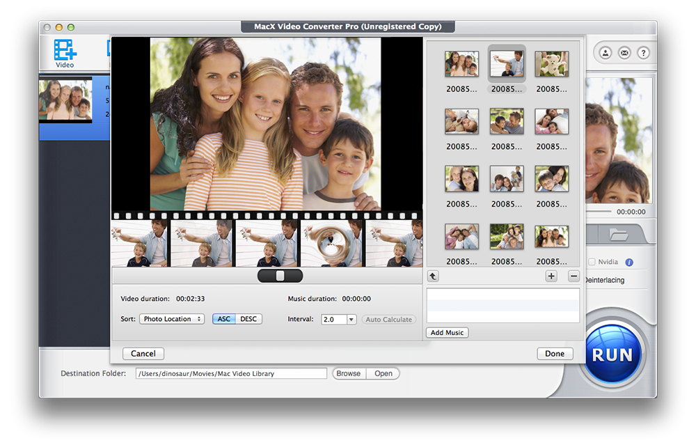 MacX Video Converter Pro create slideshow