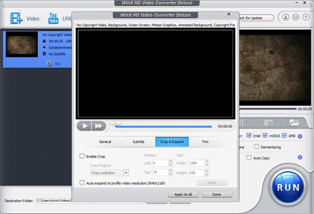 WinX HD Video Converter Deluxe 5.17v Edit