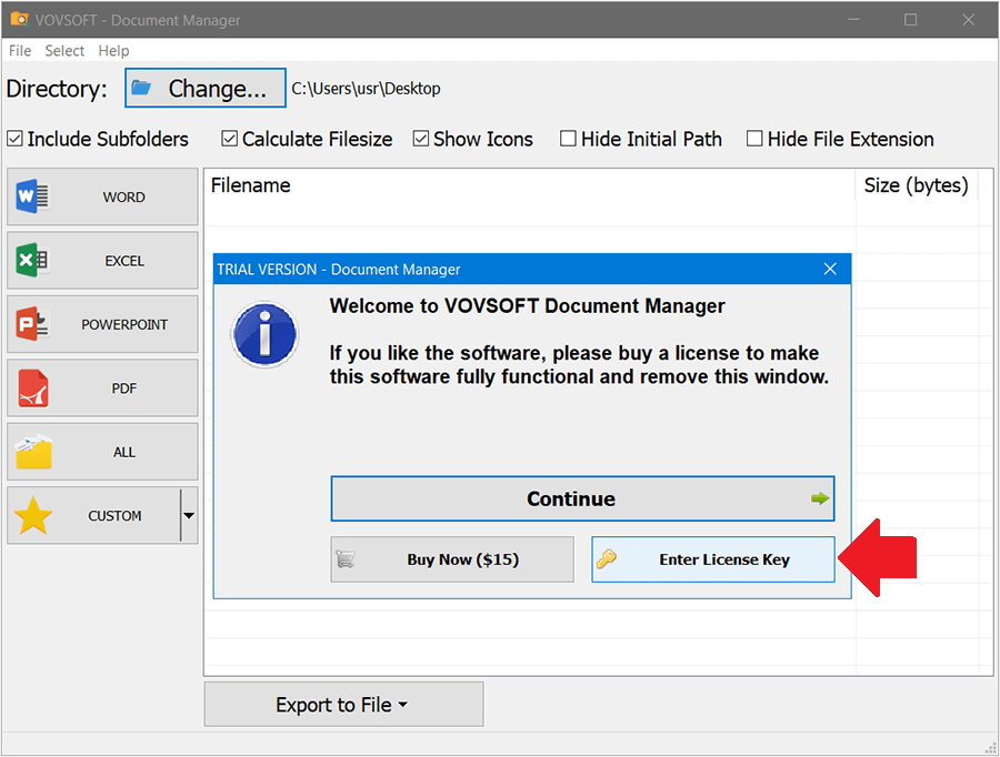 VovSoft document manager 2021 Activating 1