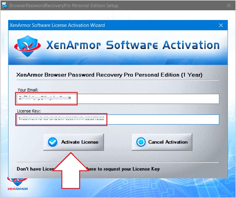 XenArmor Browser Password Recovery Pro 2021 Activating 1