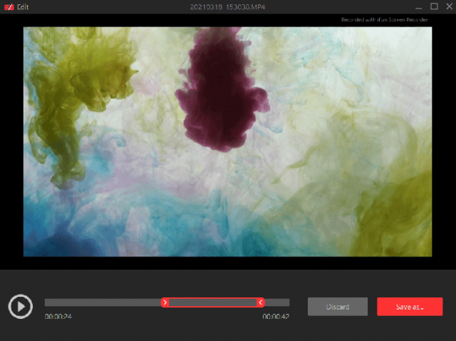 10 iFun Screen Recorder 1 trim edit
