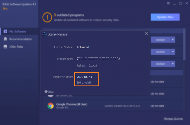 iObit Software Updater PRO 4 iObits Manage License Review
