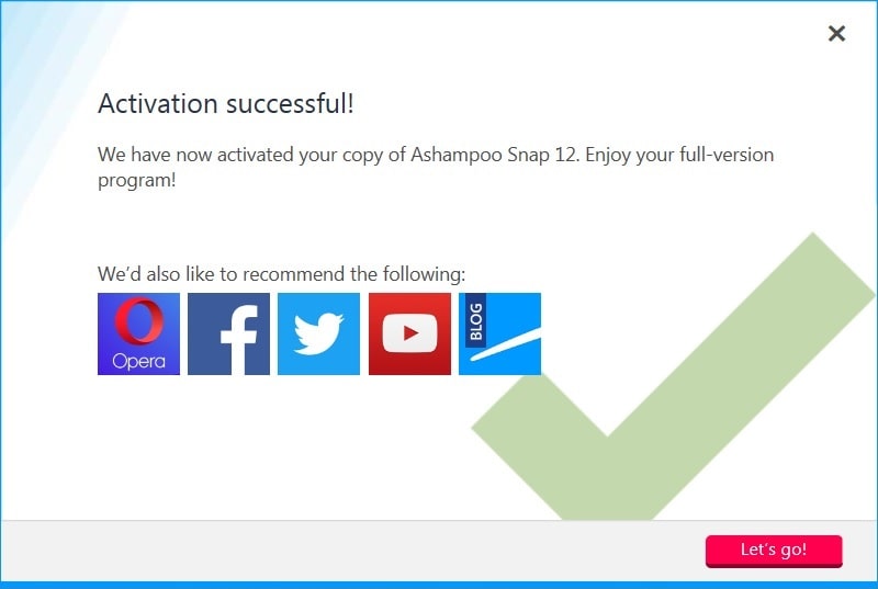 Ashampoo Snap 12.0.6v Activating 5 min