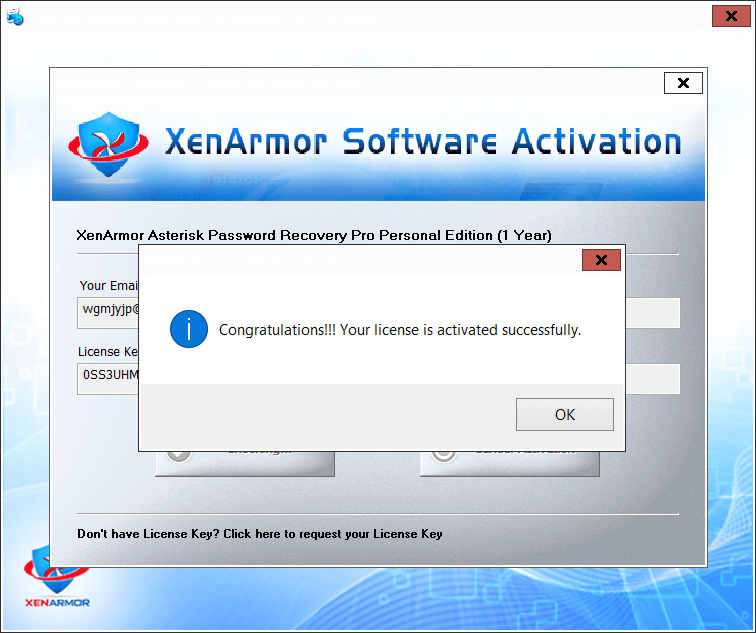 XenArmor Asterisk Password Recovery Pro Activating 2