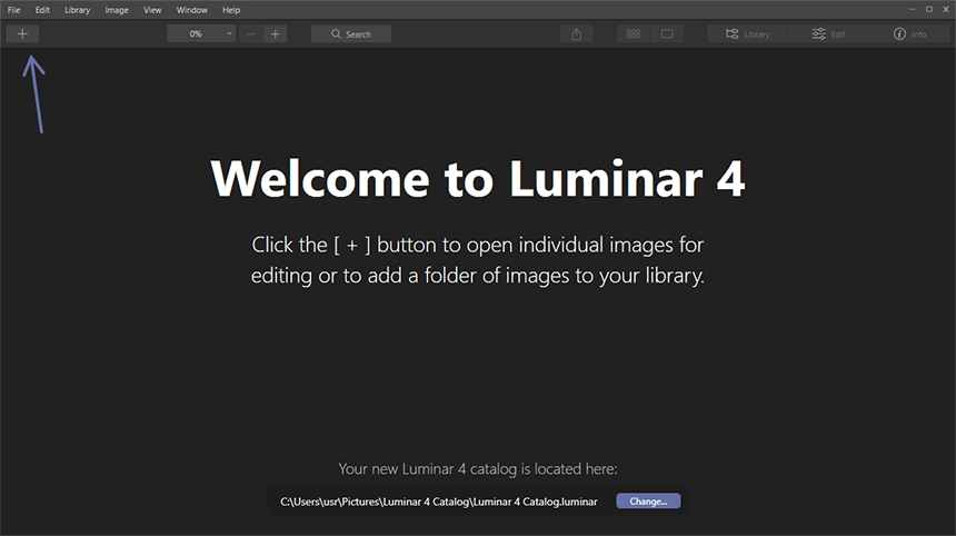Skylum Luminar 4 Interface