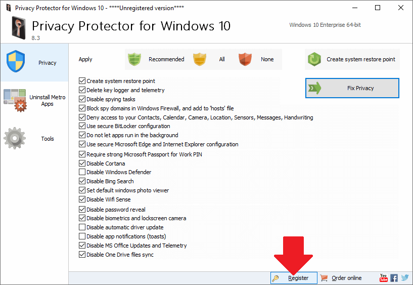 SoftOrbits Privacy Protector for Windows 10 Activating 1