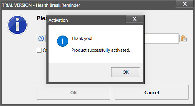 Vovsoft Health Break Reminder 1v Activating 3