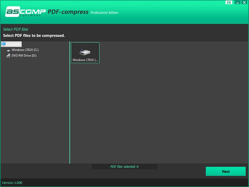 PDF Compress 1.0v Interface min
