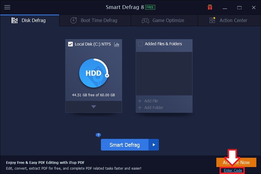 iObit Smart Defrag 8 Pro Activating 1 min