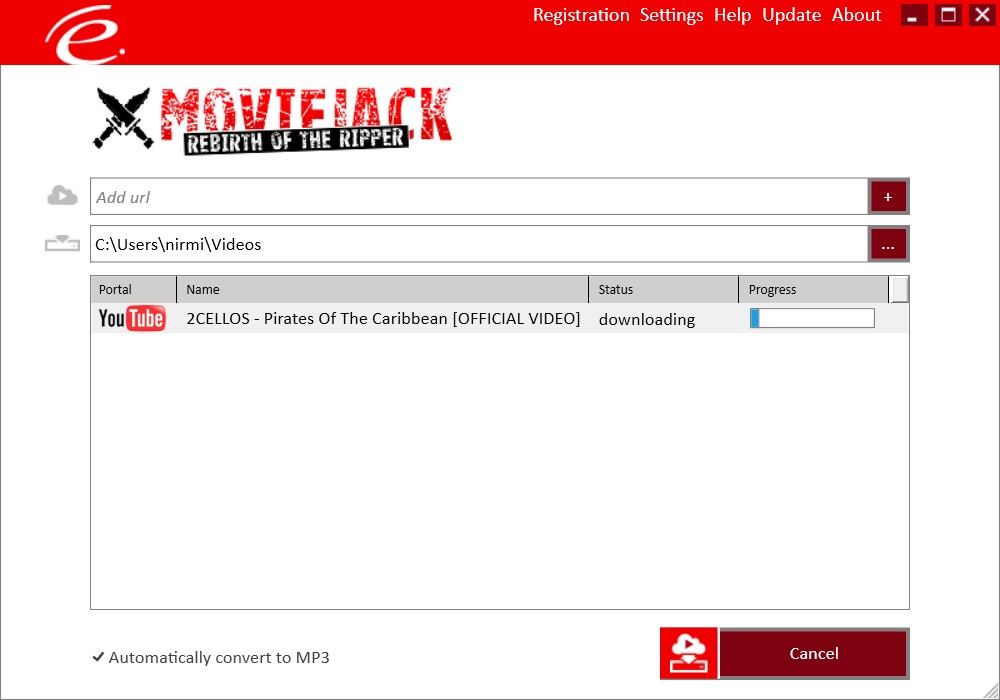 Moviejack 4.0v Interface