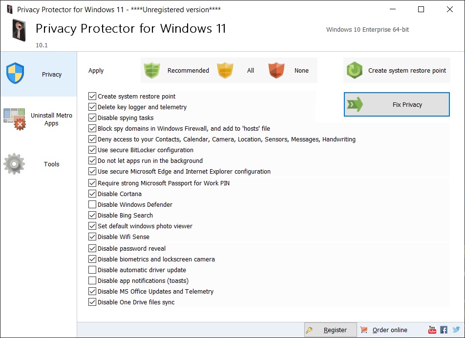 oftOrbits Privacy Protector for Windows 11 Pri