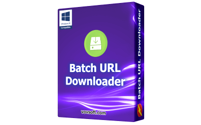 Vovsoft batch url downloader box