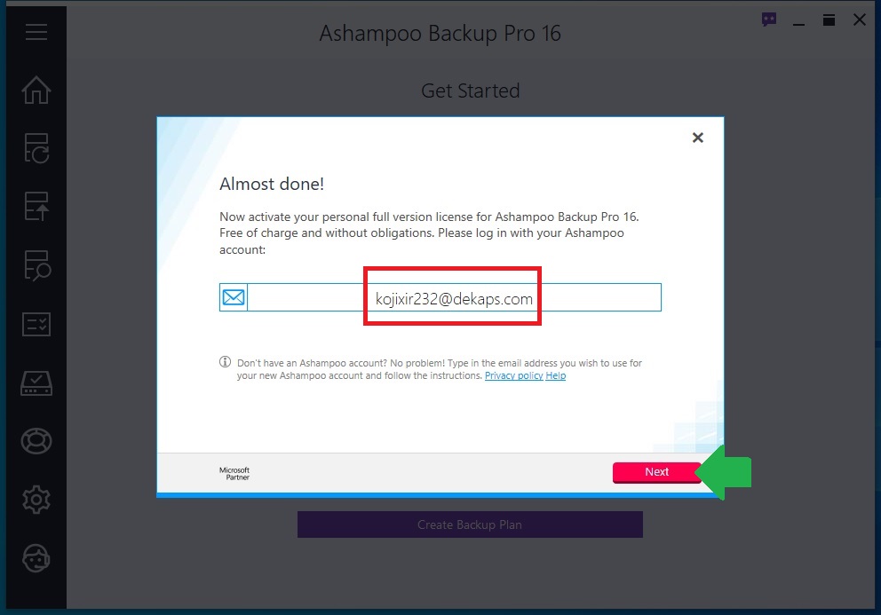 Ashampoo Backup Pro 16 Activating 1