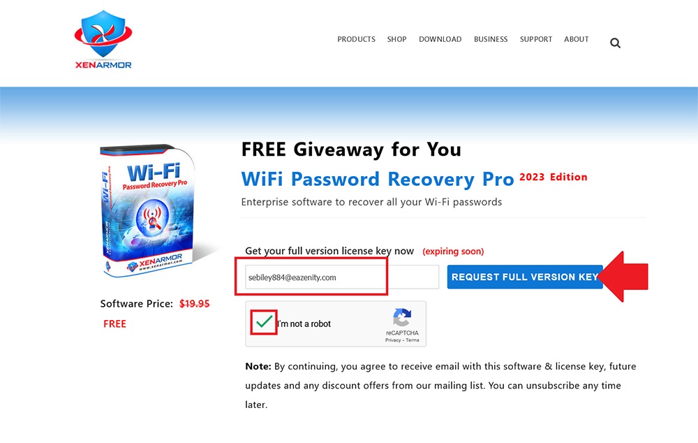 XenArmor WiFi Password Recovery Pro 7v Acti 1