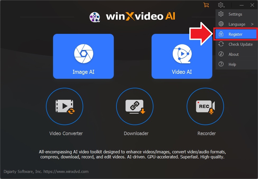 WinXvideo AI v2 Acti 1
