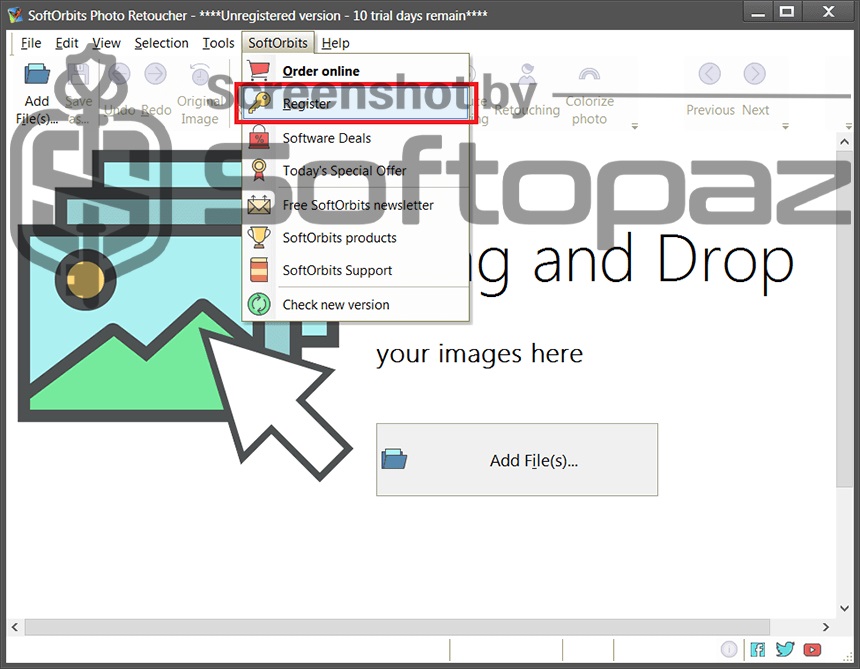 SoftOrbits Photo Retoucher 7.2v Activating 1