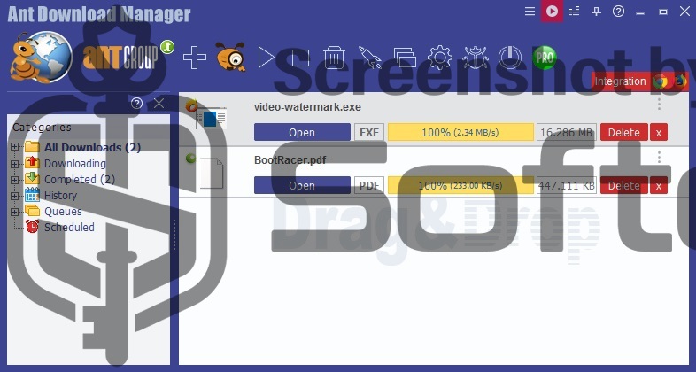 Ant Download Manager PRO - Interface