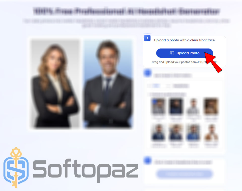 Vidnoz AI Headshot Generator FREE Step 1