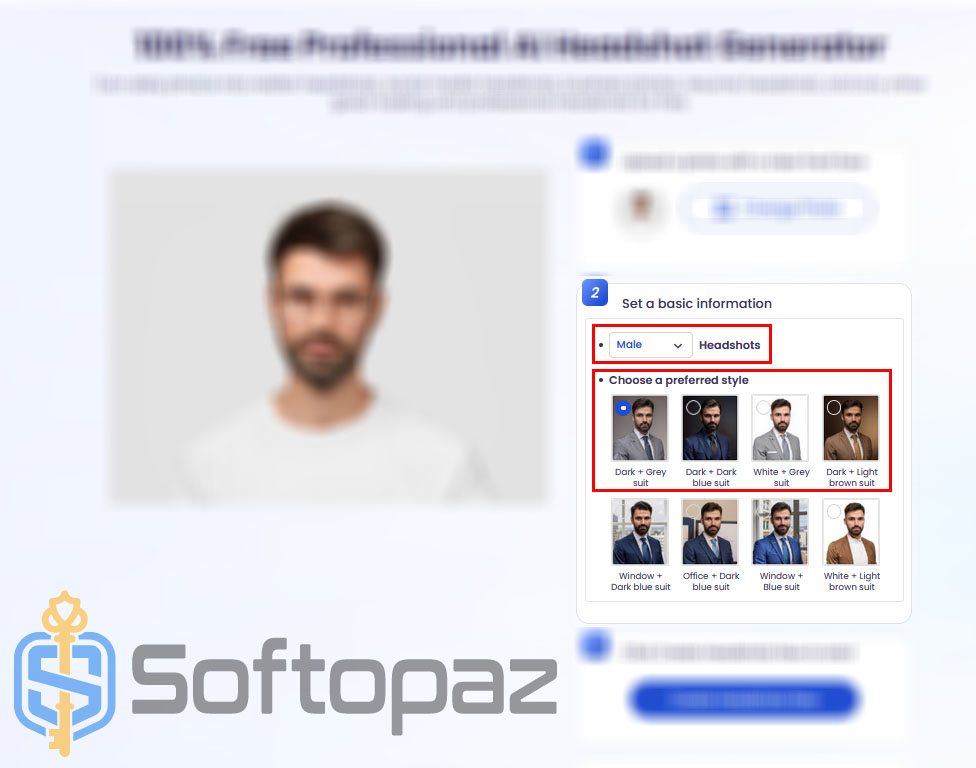 Vidnoz AI Headshot Generator FREE Step 2