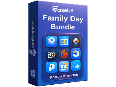 EaseUS Family Day 9-in-1-Bundle for Windows with Lifetime Upgrades