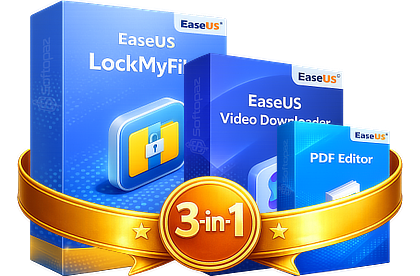 EaseUS LockMyFile + PDF Editor + Video Downloader Bundle Deal with Lifetime Upgrades