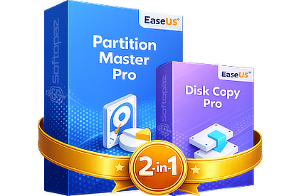EaseUS Partition Master Pro + Disk Copy Pro with Lifetime Upgrades - 70% OFF Deal