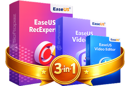 EaseUS RecExperts + VideoKit + Video Editor (for Windows) Deal with Lifetime Upgrades