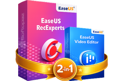 EaseUS RecExperts + Video Editor with Lifetime Upgrades for Windows - 70% OFF Deal