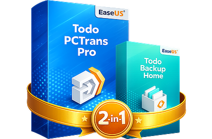 Easeus Todo PCtrans Pro + Todo Backup Home with Lifetime Upgrades - 70% OFF Deal