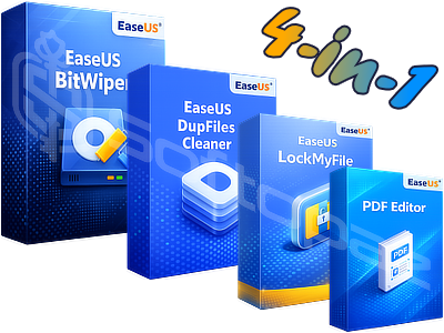 EaseUS Utilities 4-in-1 Bundle (for Windows) with Lifetime Upgrades