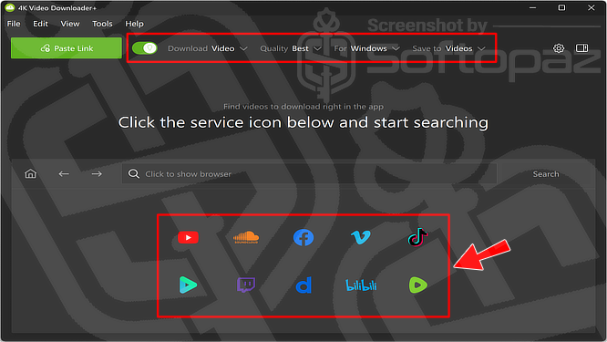 4K Video Downloader+ Interface
