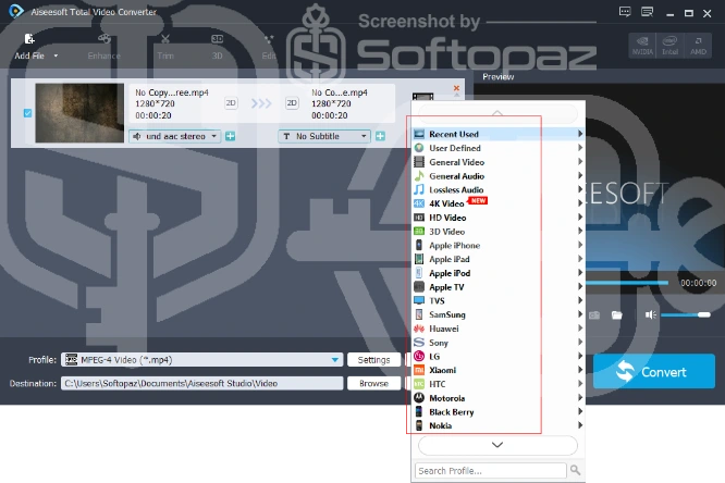 Aiseesoft total video converter add