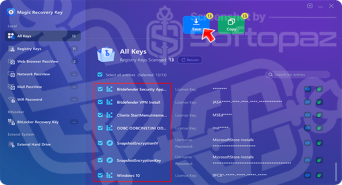 Magic Recovery Key Pro AK