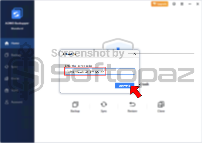 AOMEI Backupper Pro Activating