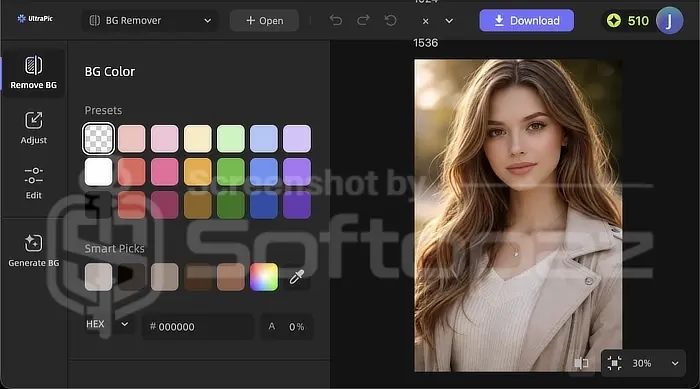 UltraPic BG Remove Work Example